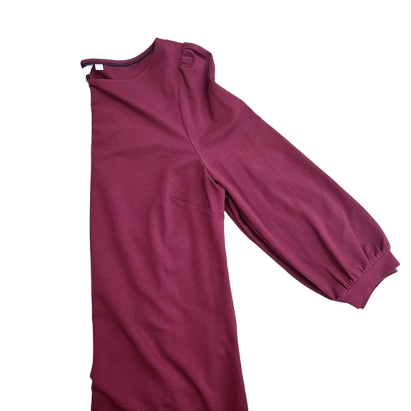 BODEN above the knee Shift Dress Mulled Wine Purple with brlt  Size 14 - Picture 4 of 5